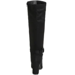 Women's WIDE FIT Kourt Knee Boot - Black | CITY CHIC
