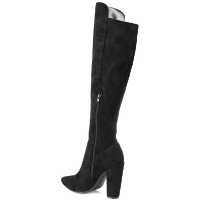 Journee Collection Womens Dominga Tru Comfort Foam Wide Calf Block Heel Knee High Boots 5 Journee Collection Womens Dominga Tru Comfort Foam Wide Calf Block Heel Knee High Boots - Image 3