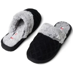Alpine Swiss Grace Womens Cable Knit Memory Foam Scuff Slippers -Bearpaw Shoes Shop GUEST 8c6a2290 74df 41e8 88ed 6acc8bb85325