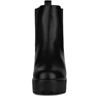 Allegra K Women's Platform Chunky High Heels Ankle Boots 4 Allegra K Women's Platform Chunky High Heels Ankle Boots - Image 2