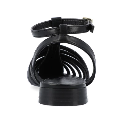 Journee Collection Womens Alivia Ankle Strap Block Heel Pointed Toe Flats 4 Journee Collection Womens Alivia Ankle Strap Block Heel Pointed Toe Flats - Image 2