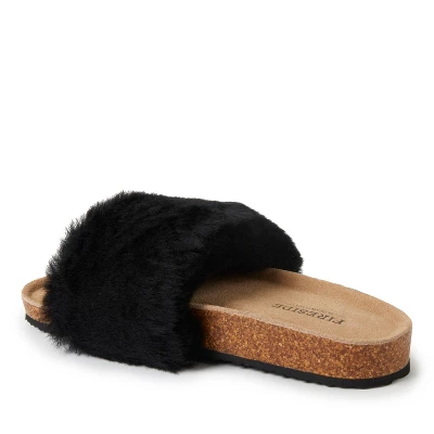 Fireside By Dearfoams Women's Canberra Genuine Shearling Band Footbed Slide Slippers 5 Fireside By Dearfoams Women's Canberra Genuine Shearling Band Footbed Slide Slippers - Image 3