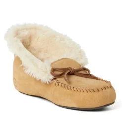 Dearfoams Women's Genuine Suede Foldover Moccasins -Bearpaw Shoes Shop GUEST 8fa60aeb 18c2 4d6d be11 5ecdba54fea7