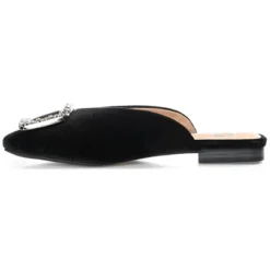 Journee Collection Womens Sonnia Mules Square Toe Slip On Flats