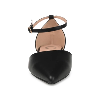 Journee Collection Womens Reba Buckle Pointed Toe Ballet Flats 7 Journee Collection Womens Reba Buckle Pointed Toe Ballet Flats - Image 5