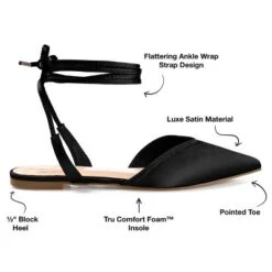 Journee Collection Womens Theia Tru Comfort Foam Tie Up Pointed Toe Ballet Flats -Bearpaw Shoes Shop GUEST 90bdd0e6 2074 4ce4 99e3 c56954598c33