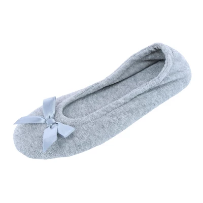 CTM Women's Terry Ballerina Slipper House Shoe 8 CTM Women's Terry Ballerina Slipper House Shoe - Image 6