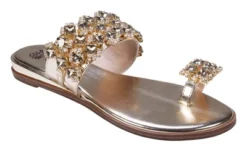 GC Shoes Nadin Metallic Rhinestone Toe Ring Flat Sandals -Bearpaw Shoes Shop GUEST 9111a185 810a 4410 97f1 9242ba33b0b9
