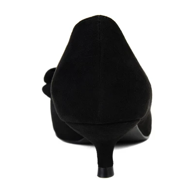 Journee Collection Womens Orana Pointed Toe Kitten Heel Pumps 4 Journee Collection Womens Orana Pointed Toe Kitten Heel Pumps - Image 2