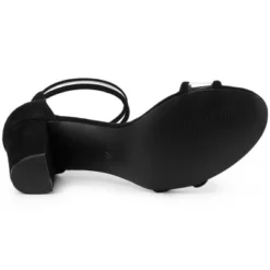 Allegra K Women's Clear Ankle Strap Chunky Heels Sandals -Bearpaw Shoes Shop GUEST 957122c4 e9d8 4a87 b2a2 64ac2a49943b