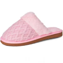 Alpine Swiss Grace Womens Cable Knit Memory Foam Scuff Slippers -Bearpaw Shoes Shop GUEST 95e042ec 82f5 4302 beb9 d9b0e2fc6f2f