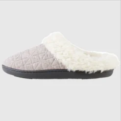 Isotoner Women's Quilted Recycled Jersey Bridget Hoodback Slippers