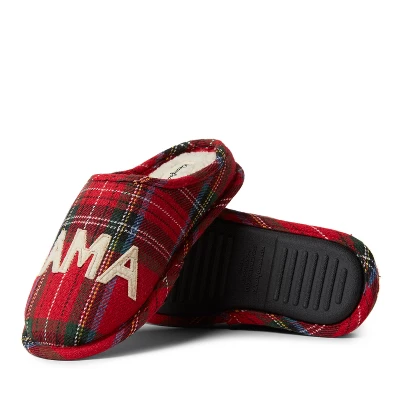 Dearfoams Women's Plaid Mama Bear Clog Slipper 3 Dearfoams Women's Plaid Mama Bear Clog Slipper