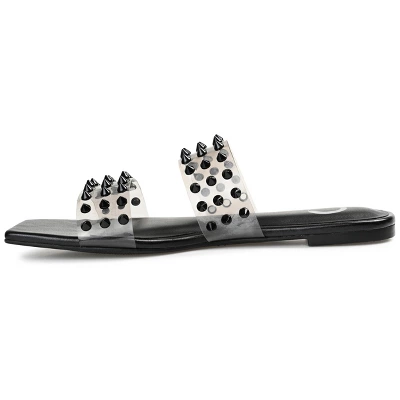 Journee Collection Womens Katari Tru Comfort Foam Slide Low Block Heel Sandals 3 Journee Collection Womens Katari Tru Comfort Foam Slide Low Block Heel Sandals