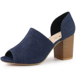 Perphy Denim Open Toe Chunky Heels Slide Sandals 15 Perphy Denim Open Toe Chunky Heels Slide Sandals -Bearpaw Shoes Shop GUEST 9a935be8 db24 4440 a918 38c521eb574c