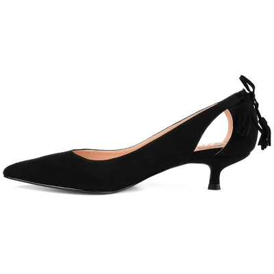 Journee Collection Womens Bindi Pointed Toe Kitten Heel Pumps 3 Journee Collection Womens Bindi Pointed Toe Kitten Heel Pumps