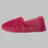 Isotoner Women's Shay Faux Fur Slip-on Slippers - Berry Pink
