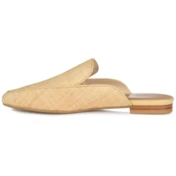 Journee Collection Womens Akza Slip On Square Toe Mules Flats