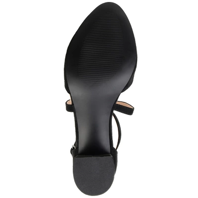 Journee Collection Womens Foster Tru Comfort Foam Wide Width Almond Toe Mid Block Heel Pumps 6 Journee Collection Womens Foster Tru Comfort Foam Wide Width Almond Toe Mid Block Heel Pumps - Image 4