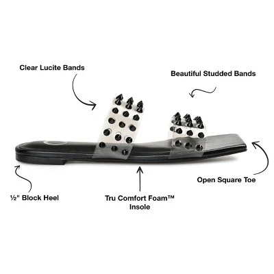 Journee Collection Womens Katari Tru Comfort Foam Slide Low Block Heel Sandals 9 Journee Collection Womens Katari Tru Comfort Foam Slide Low Block Heel Sandals - Image 7