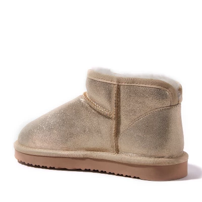 Fireside By Dearfoams Women's Riverland Genuine Shearling Micro Bootie 4 Fireside By Dearfoams Women's Riverland Genuine Shearling Micro Bootie - Image 2