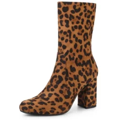 Allegra K Women's Rounded Toe Foldable Ankle Block Heel -Bearpaw Shoes Shop GUEST a1cd001d b6a3 4327 b8e5 8f43a22b9de6