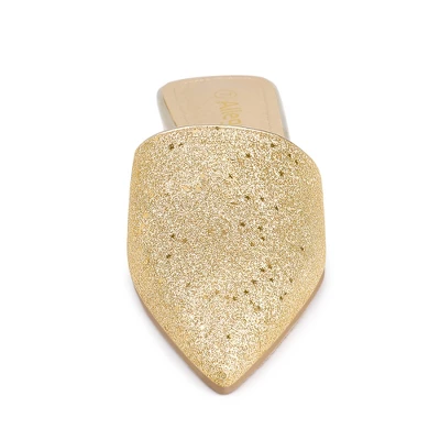 Allegra K Women's Slip On Glitter Heels Pointed Toe Slide Mules 4 Allegra K Women's Slip On Glitter Heels Pointed Toe Slide Mules - Image 2