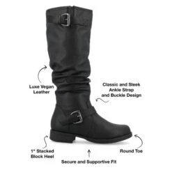 Journee Collection Womens Stormy Stacked Heel Riding Boots -Bearpaw Shoes Shop GUEST a2ec096c c539 4c78 a57b c80a6ecea65c