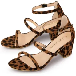 Allegra K Women's Open Toe Strappy Chunky Heels Sandals -Bearpaw Shoes Shop GUEST a3a33958 9ee6 4564 a739 b0cf5d07ef20