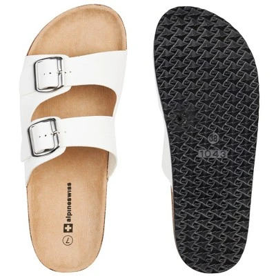 Alpine Swiss Womens Casual Double Strap Slide Sandals 5 Alpine Swiss Womens Casual Double Strap Slide Sandals - Image 3