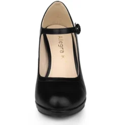 Allegra K Women's Round Toe Platform Ankle Strap Stiletto Heel Pumps -Bearpaw Shoes Shop GUEST a55186a9 6d22 4dc2 9b51 54ed1f2d080f