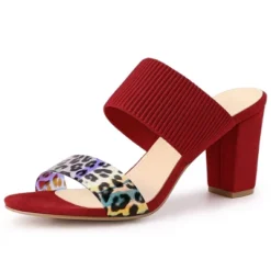 Allegra K Women's Leopard Printed Block Heeled Slide Sandals 16 Allegra K Women's Leopard Printed Block Heeled Slide Sandals -Bearpaw Shoes Shop GUEST a6004b31 8a53 486f 916b 45ec0b193c4b