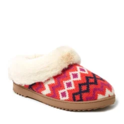 Dearfoams Women's Hannah Festive Knit Clog Slipper -Bearpaw Shoes Shop GUEST a6305faf 71ff 423f 8c96 1bbd4a608791