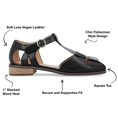 Journee Collection Womens Azzaria Low Block Heel Square Toe Flats 9 Journee Collection Womens Azzaria Low Block Heel Square Toe Flats - Image 7