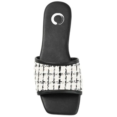 Journee Collection Womens Mikala Slide Low Block Heel Sandals 5 Journee Collection Womens Mikala Slide Low Block Heel Sandals - Image 3