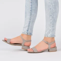 Journee Collection Womens Beyla Open Square Toe Low Block Heel Sandals -Bearpaw Shoes Shop GUEST aa11fa89 9821 44e1 8de4 6772216d9a5f