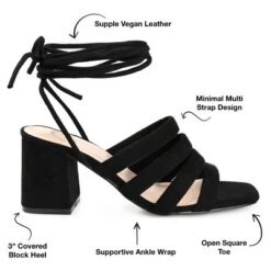 Journee Collection Womens Sevyn Open Square Toe Block Heel Sandals -Bearpaw Shoes Shop GUEST abffa3e3 fe05 445f a379 7e05a4358b6d