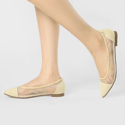 Allegra K Women's Pointed Toe Slip On Mesh Flats 3 Allegra K Women's Pointed Toe Slip On Mesh Flats