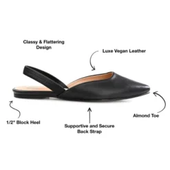 Journee Collection Womens Mallorca Pull On Almond Toe Sling-Back Flats -Bearpaw Shoes Shop GUEST ad88fc83 cf5b 4f8a 9f1c 8a67b2dc4ebc