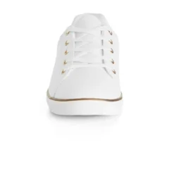 Women's WIDE FIT Metallic Stripe Trainer - White | EVANS -Bearpaw Shoes Shop GUEST b06f82d8 620c 4b0d a4fb e783efb3f2d6