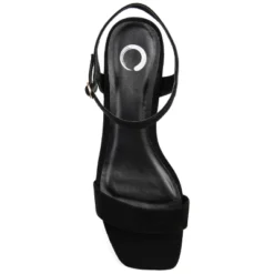 Journee Collection Womens Beyla Open Square Toe Low Block Heel Sandals -Bearpaw Shoes Shop GUEST b1ca9844 3afd 4254 8f28 7113c02fa57f