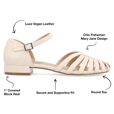 Journee Collection Womens Joannah Mary Jane Block Heel Round Toe Flats 9 Journee Collection Womens Joannah Mary Jane Block Heel Round Toe Flats - Image 7