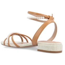 Journee Collection Womens Tulsi Faux Pearl Ankle Strap Covered Block Heel Sandals -Bearpaw Shoes Shop GUEST b2a398db a50a 4c4f 8f46 0cd8121c7699