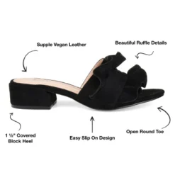 Journee Collection Womens Sabica Slip On Open Toe Slide Flats -Bearpaw Shoes Shop GUEST b3941624 98b3 441d 982c 43af23c967ea