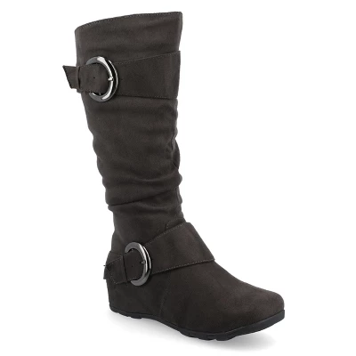 Journee Collection Womens Jester-01 Hidden Wedge Riding Boots 14 Journee Collection Womens Jester-01 Hidden Wedge Riding Boots - Image 12
