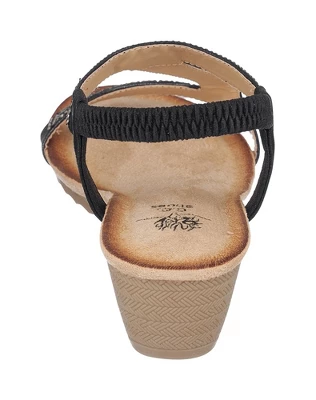 GC Shoes Dua Embellished Slingback Wedge Sandals 4 GC Shoes Dua Embellished Slingback Wedge Sandals - Image 2