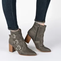 Journee Collection Womens Winsley Tru Comfort Foam Inside Zip Stacked Heel Booties -Bearpaw Shoes Shop GUEST b5fd9e7d 1dc3 4561 8508 1519deb7e6e2