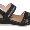 GC Shoes Samar Double Band Velcro Comfort Slingback Wedge Sandals