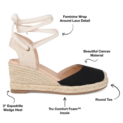 Journee Collection Womens Monte Tru Comfort Foam Wedge Heel Espadrille Sandals 9 Journee Collection Womens Monte Tru Comfort Foam Wedge Heel Espadrille Sandals - Image 7