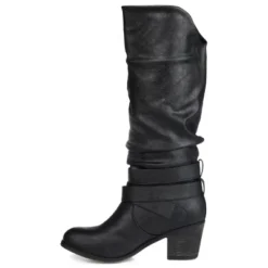 Journee Collection Womens Late Stacked Heel Mid Calf Boots